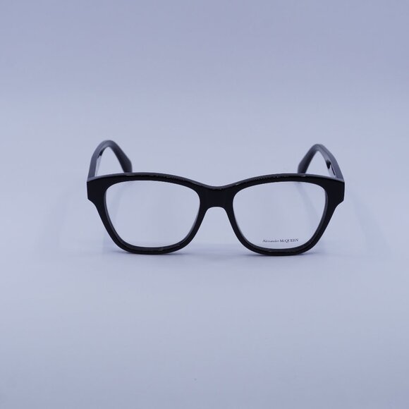 Alexander McQueen AM0306O 001 Eyeglasses Black 52mm Square Frame - Picture 3 of 9